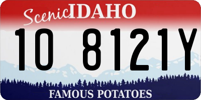 ID license plate 1O8121Y