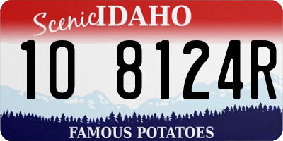 ID license plate 1O8124R