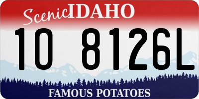 ID license plate 1O8126L