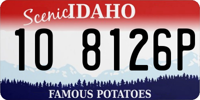 ID license plate 1O8126P