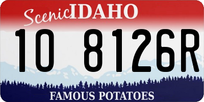 ID license plate 1O8126R