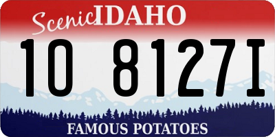 ID license plate 1O8127I