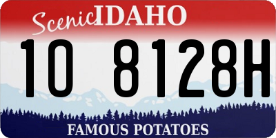 ID license plate 1O8128H