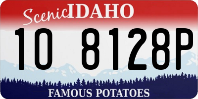 ID license plate 1O8128P