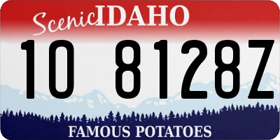 ID license plate 1O8128Z