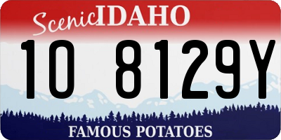 ID license plate 1O8129Y