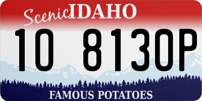 ID license plate 1O8130P