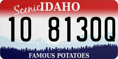 ID license plate 1O8130Q