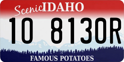 ID license plate 1O8130R