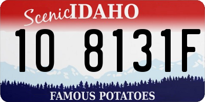 ID license plate 1O8131F