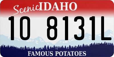 ID license plate 1O8131L
