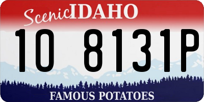 ID license plate 1O8131P