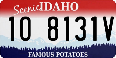 ID license plate 1O8131V