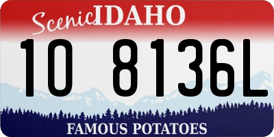 ID license plate 1O8136L
