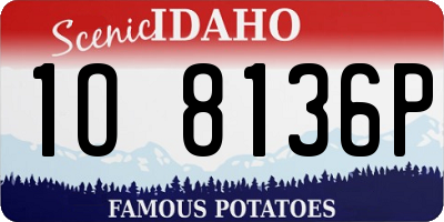 ID license plate 1O8136P