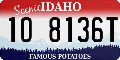 ID license plate 1O8136T