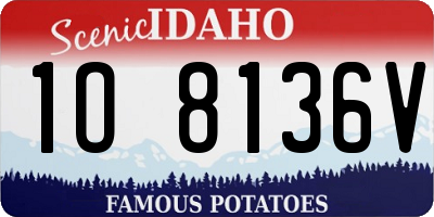 ID license plate 1O8136V