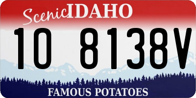 ID license plate 1O8138V