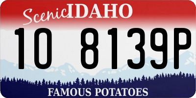 ID license plate 1O8139P
