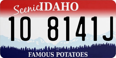 ID license plate 1O8141J
