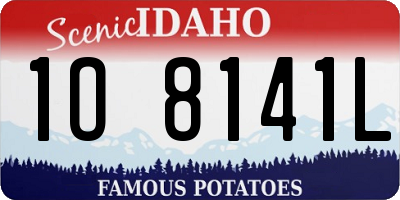 ID license plate 1O8141L