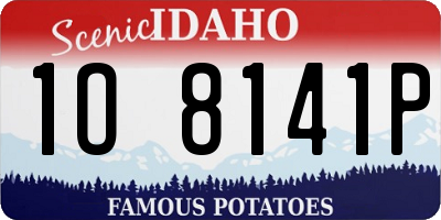 ID license plate 1O8141P