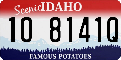 ID license plate 1O8141Q