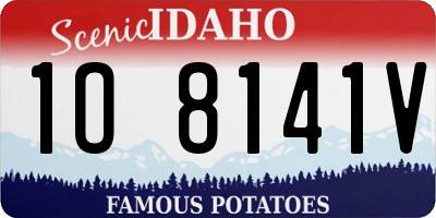 ID license plate 1O8141V