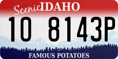 ID license plate 1O8143P