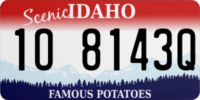 ID license plate 1O8143Q