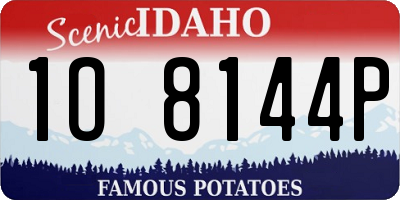 ID license plate 1O8144P