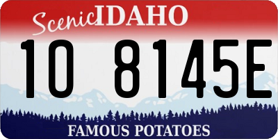 ID license plate 1O8145E