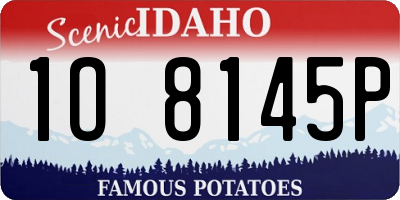 ID license plate 1O8145P