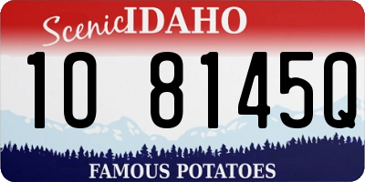 ID license plate 1O8145Q