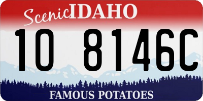 ID license plate 1O8146C