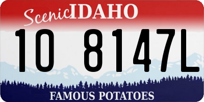 ID license plate 1O8147L