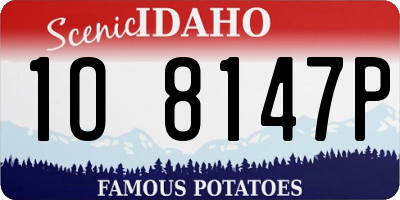 ID license plate 1O8147P