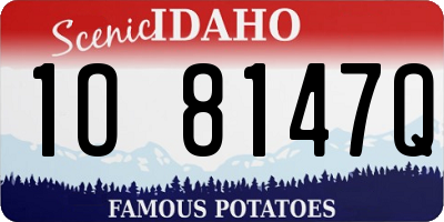 ID license plate 1O8147Q