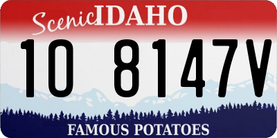 ID license plate 1O8147V