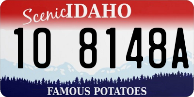 ID license plate 1O8148A