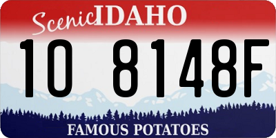 ID license plate 1O8148F