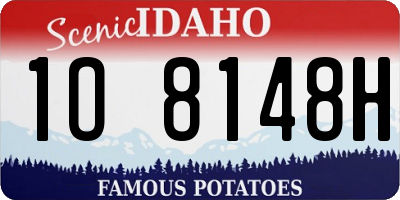 ID license plate 1O8148H