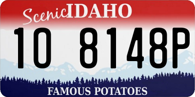 ID license plate 1O8148P