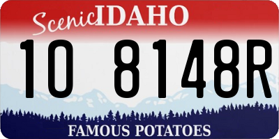ID license plate 1O8148R