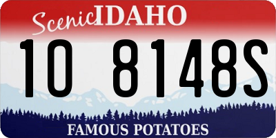 ID license plate 1O8148S