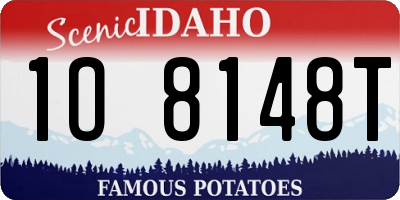 ID license plate 1O8148T