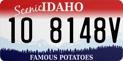 ID license plate 1O8148V