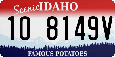 ID license plate 1O8149V