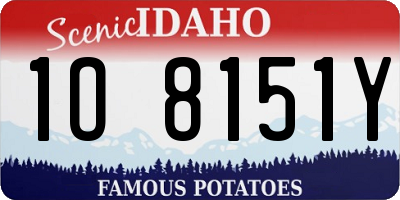 ID license plate 1O8151Y
