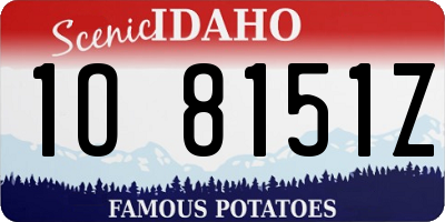 ID license plate 1O8151Z